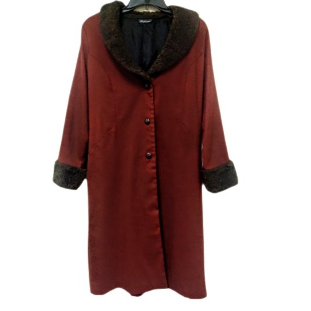 Faux Fur Tweed Jacket